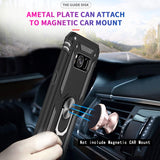 LeYi for Samsung Galaxy S8 Phone Case, Samsung S8 Phone Case with Screen Protector Replacement, Military-Grade Shockproof Magnetic Ring Stand Cell Android Case Cover