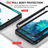 LeYi for Samsung S20 FE Case: Slide Camera Cover + [2 Packs] Screen Protector, Military-Grade Protective Phone Case with Kickstand