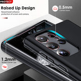 LeYi for Samsung Galaxy S23 Ultra Case, Shockproof Heavy Duty Protective Slim Fit Samsung Galaxy S23 Ultra Cell Phone Case Cover with Rotatable Ring Holder Magnetic Kickstand for Women