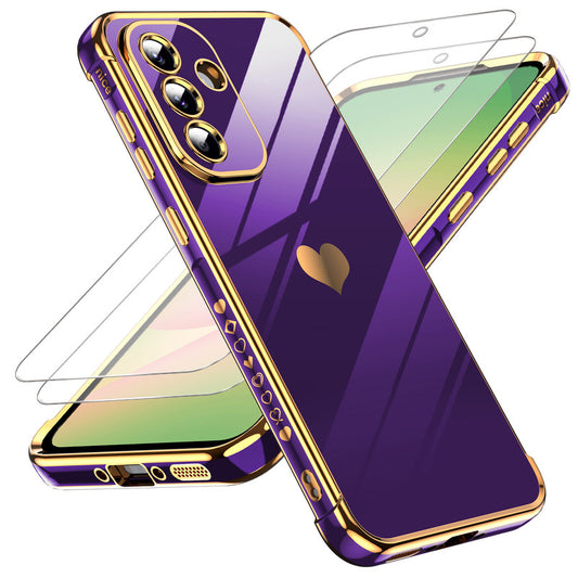 LeYi for Samsung Galaxy A56 5G Case: with Tempered Glass Screen Protector [2 Pcs]+ Full Camera Lens Protection