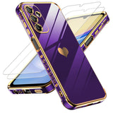 LeYi for Samsung Galaxy A15 5G Case: with Tempered Glass Screen Protector [2 Pcs]+ Full Camera Lens Protection