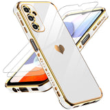 LeYi for Samsung Galaxy A14 5G Case: with Tempered Glass Screen Protector [2 Pcs]+ Full Camera Lens Protection