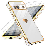 LeYi for Google Pixel 7A Case: with Tempered Glass Screen Protector [2 Pcs]+ Full Camera Lens Protection