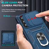 LeYi for Samsung Galaxy A33 5G Phone Case: Samsung Galaxy A33 Case with 2 Tempered Glass Screen Pro Maxtector, Slide Camera Cover, Ring Stand Holder, Heavy Duty Shockproof para Samsung Galaxy A33 Cover for Women Girl