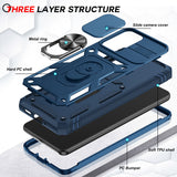 LeYi for Samsung Galaxy A33 5G Phone Case: Samsung Galaxy A33 Case with 2 Tempered Glass Screen Pro Maxtector, Slide Camera Cover, Ring Stand Holder, Heavy Duty Shockproof para Samsung Galaxy A33 Cover for Women Girl