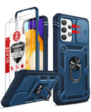 LeYi for Samsung Galaxy A52-5G Phone Case: Samsung A52 5G Case with Screen Protector X 2, Slide Camera Cover with Magnetic Stand, Heavy Duty Shockproof para A 52 Case for Women Girl