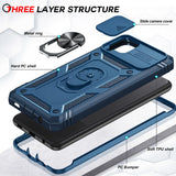 LeYi for Samsung Galaxy A12 Phone Case: Samsung Galaxy A12 Case with 2 Tempered Glass Screen Pro Maxtector, Slide Camera Cover, Ring Stand Holder, Heavy Duty Shockproof para Samsung Galaxy A 12 Cover for Women Girl