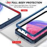 LeYi for Samsung Galaxy A53-5G Phone Case: Samsung A53 5G Case with Screen Protector X 2, Slide Camera Cover with Magnetic Stand, Heavy Duty Shockproof para A 53 Case for Women Girl