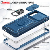 LeYi for Samsung Galaxy A53-5G Phone Case: Samsung A53 5G Case with Screen Protector X 2, Slide Camera Cover with Magnetic Stand, Heavy Duty Shockproof para A 53 Case for Women Girl