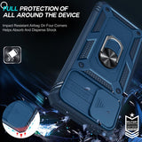 LeYi for Samsung Galaxy A12 Phone Case: Samsung Galaxy A12 Case with 2 Tempered Glass Screen Pro Maxtector, Slide Camera Cover, Ring Stand Holder, Heavy Duty Shockproof para Samsung Galaxy A 12 Cover for Women Girl