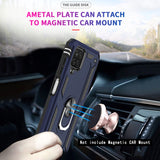 LeYi for Samsung Galaxy A12 Phone Case, Samsung A12 Phone Case with Glass Screen Protector Replacement, Military-Grade Shockproof Magnetic Ring Stand Cell Android Case Cover