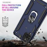 LeYi for Samsung Galaxy A12 Phone Case, Samsung A12 Phone Case with Glass Screen Protector Replacement, Military-Grade Shockproof Magnetic Ring Stand Cell Android Case Cover
