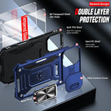 LeYi for iPhone 17 Phone Case, with Camera Lens Cover Slider, Ring Stand Holder Military Grade Protective Shockproof Armour Cover for i Phone 17