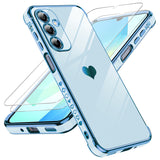 LeYi for Samsung Galaxy A16 5G Case: with Tempered Glass Screen Protector [2 Pcs]+ Full Camera Lens Protection