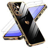 LeYi for Samsung Galaxy A37 5G Case: with Tempered Glass Screen Protector [2 Pcs]+ Full Camera Lens Protection