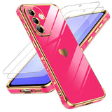 LeYi for Samsung Galaxy A37 5G Case: with Tempered Glass Screen Protector [2 Pcs]+ Full Camera Lens Protection