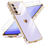 LeYi for Samsung Galaxy A37 5G Case: with Tempered Glass Screen Protector [2 Pcs]+ Full Camera Lens Protection