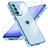 LeYi for Samsung Galaxy A37 5G Case: with Tempered Glass Screen Protector [2 Pcs]+ Full Camera Lens Protection