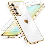 LeYi for Samsung Galaxy S24 FE 5G Case: with Tempered Glass Screen Protector [2 Pcs]+ Full Camera Lens Protection