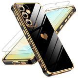 LeYi for Samsung Galaxy S24 FE 5G Case: with Tempered Glass Screen Protector [2 Pcs]+ Full Camera Lens Protection
