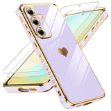 LeYi for Samsung Galaxy S24 FE 5G Case: with Tempered Glass Screen Protector [2 Pcs]+ Full Camera Lens Protection