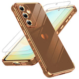 LeYi for Samsung Galaxy S24 FE 5G Case: with Tempered Glass Screen Protector [2 Pcs]+ Full Camera Lens Protection