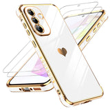 LeYi for Samsung Galaxy A36 5G Case: with Tempered Glass Screen Protector [2 Pcs]+ Full Camera Lens Protection