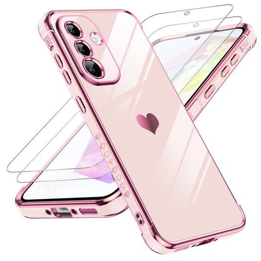 LeYi for Samsung Galaxy A36 5G Case: with Tempered Glass Screen Protector [2 Pcs]+ Full Camera Lens Protection