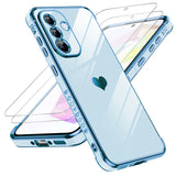 LeYi for Samsung Galaxy A36 5G Case: with Tempered Glass Screen Protector [2 Pcs]+ Full Camera Lens Protection