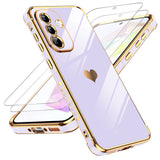 LeYi for Samsung Galaxy A36 5G Case: with Tempered Glass Screen Protector [2 Pcs]+ Full Camera Lens Protection
