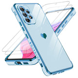 LeYi for Samsung Galaxy A53 5G Case: with Tempered Glass Screen Protector [2 Pcs]+ Full Camera Lens Protection