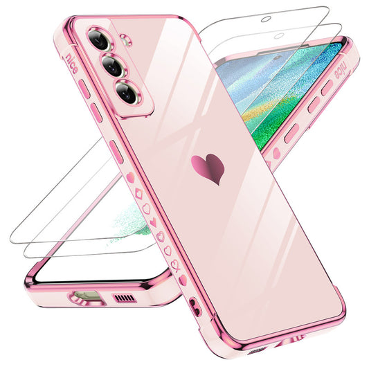 LeYi for Samsung Galaxy S21 FE 5G Case: with Tempered Glass Screen Protector [2 Pcs]+ Full Camera Lens Protection