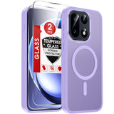 LeYi for OnePlus-15 Case: OnePlus 15 Screen Protector [2 Packs] with One Plus 15 Case, [Mag-Safe Fit] Matte Translucent Soft & Full Body Shockproof Funda para One Plus15 Unlocked Accessories