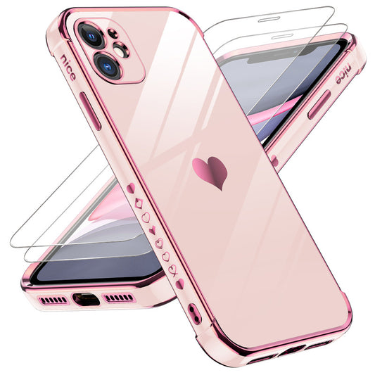 LeYi for iPhone 11 Case: with Tempered Glass Screen Protector [2 Pcs]+ Full Camera Lens Protection