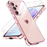 LeYi for Samsung Galaxy A55 5G Case: with Tempered Glass Screen Protector [2 Pcs]+ Full Camera Lens Protection