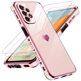 LeYi for Samsung Galaxy A23 5G Case: with Tempered Glass Screen Protector [2 Pcs]+ Full Camera Lens Protection
