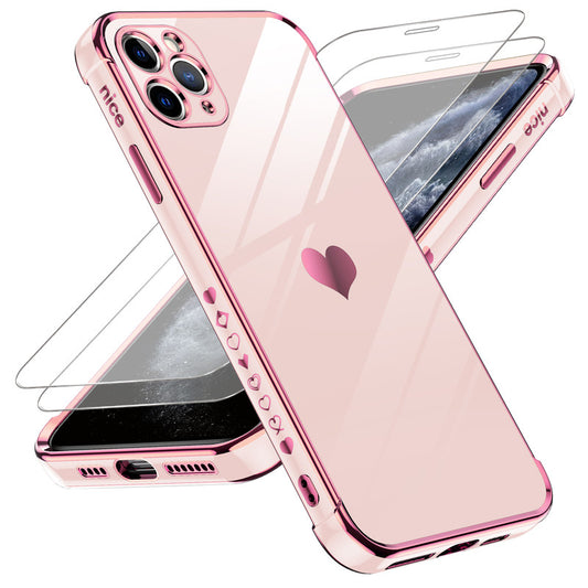 LeYi for iPhone 11 Pro Max Case: with Tempered Glass Screen Protector [2 Pcs]+ Full Camera Lens Protection