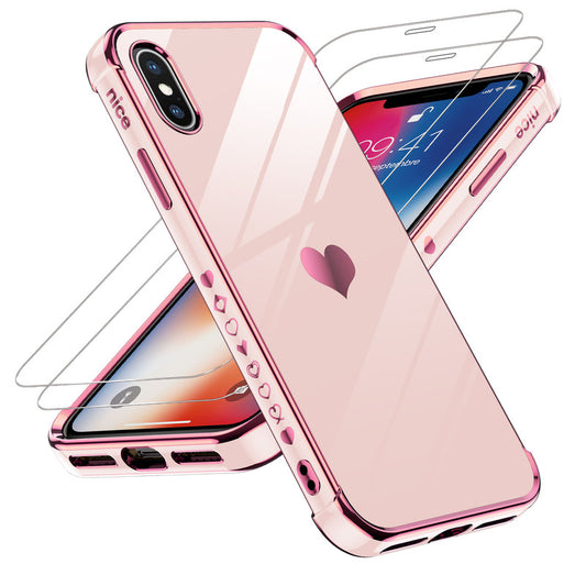 LeYi for iPhone X/ XS Case: with Tempered Glass Screen Protector [2 Pcs]+ Full Camera Lens Protection