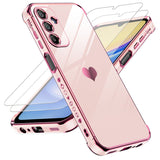 LeYi for Samsung Galaxy A15 5G Case: with Tempered Glass Screen Protector [2 Pcs]+ Full Camera Lens Protection