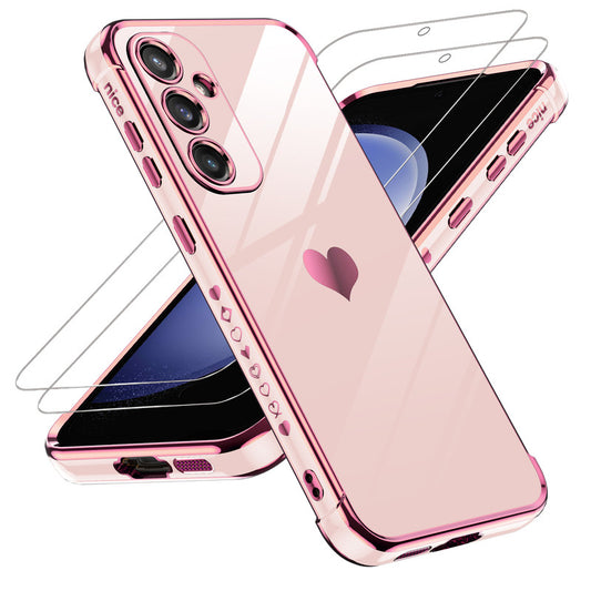 LeYi for Samsung Galaxy S23 FE 5G Case: with Tempered Glass Screen Protector [2 Pcs]+ Full Camera Lens Protection