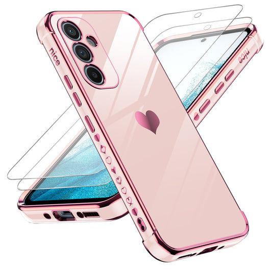 LeYi for Samsung Galaxy A54 5G Case: with Tempered Glass Screen Protector [2 Pcs]+ Full Camera Lens Protection