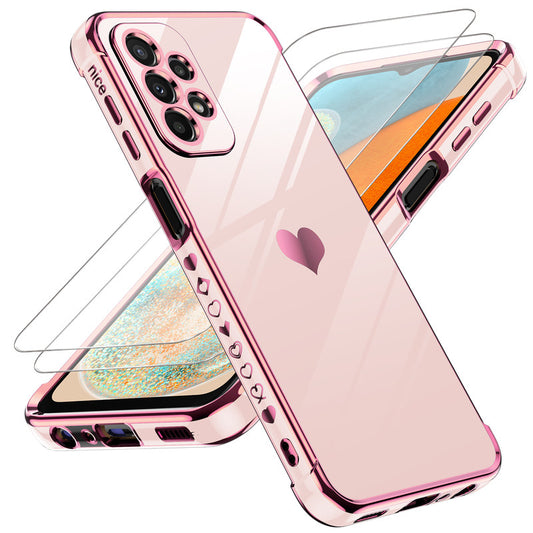 LeYi for Samsung Galaxy A23 5G Case: with Tempered Glass Screen Protector [2 Pcs]+ Full Camera Lens Protection