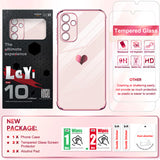 LeYi for Samsung Galaxy A15 5G Case: with Tempered Glass Screen Protector [2 Pcs]+ Full Camera Lens Protection