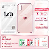 LeYi for iPhone X/ XS Case: with Tempered Glass Screen Protector [2 Pcs]+ Full Camera Lens Protection