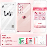 LeYi for Samsung Galaxy S23 FE 5G Case: with Tempered Glass Screen Protector [2 Pcs]+ Full Camera Lens Protection