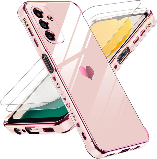 LeYi for Samsung Galaxy A13 5G Case: with Tempered Glass Screen Protector [2 Pcs]+ Full Camera Lens Protection