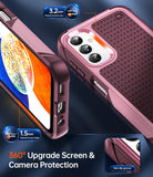 LeYi for Sansung Galaxy A14 4G/5G Phone Case, Phone Case Glalxy A14 with Screen Protector for Women, Dual Layer Protective Hard PC Back & Soft Bumper Resilient Shock Absorb Cover