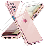 LeYi for Samsung Galaxy A12 5G Case: with Tempered Glass Screen Protector [2 Pcs]+ Full Camera Lens Protection