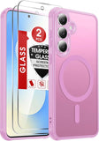 LeYi for Google Pixel 10A Case: Compatible with Mag-Safe with Screen Protector, Military-Grade Matte Translucent Soft-Touch Skin Funda para 10 A 5G
