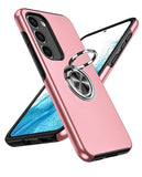 LeYi for Samsung Galaxy S23 Plus Case, Shockproof Heavy Duty Protective Slim Fit Samsung Galaxy S23 Plus Cell Phone Case Cover with Rotatable Ring Holder Magnetic Kickstand for Women